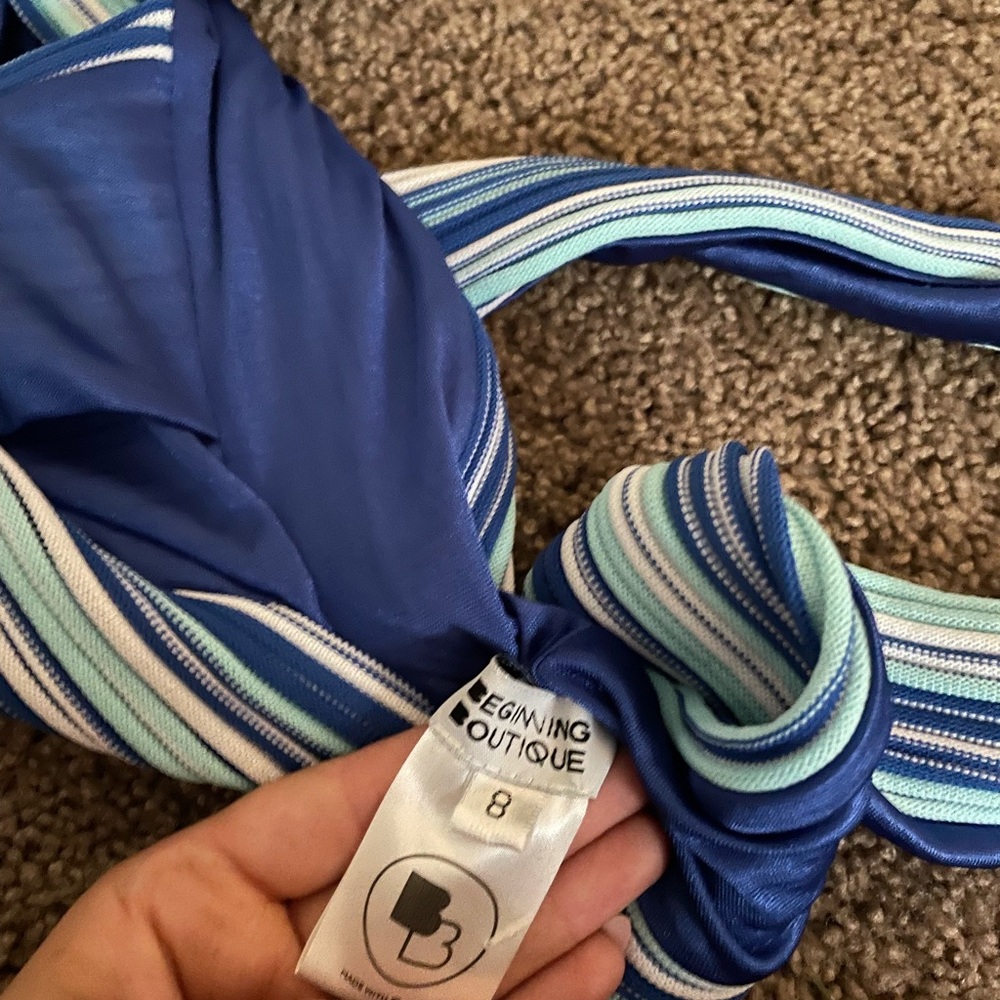 Striped Halter top - Picture 3 of 3